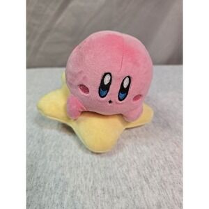 Tomy Nintendo Club Mocchi Mocchi Warpstar Kirby Junior Stuffed 6" Soft Plush Toy